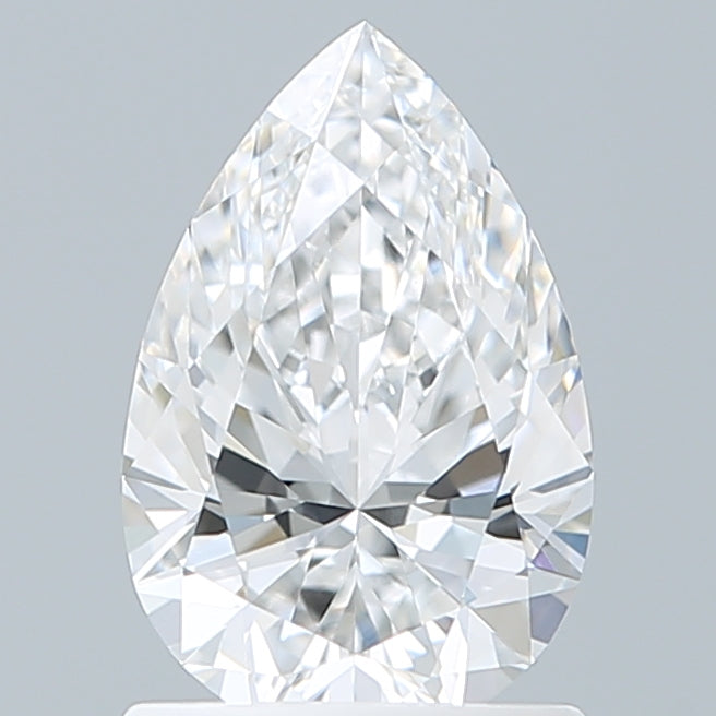 1.21 Carat Pear Shaped, Ideal Cut, D Color, VVS2 Clarity, IGI Certified Lab Grown Diamond