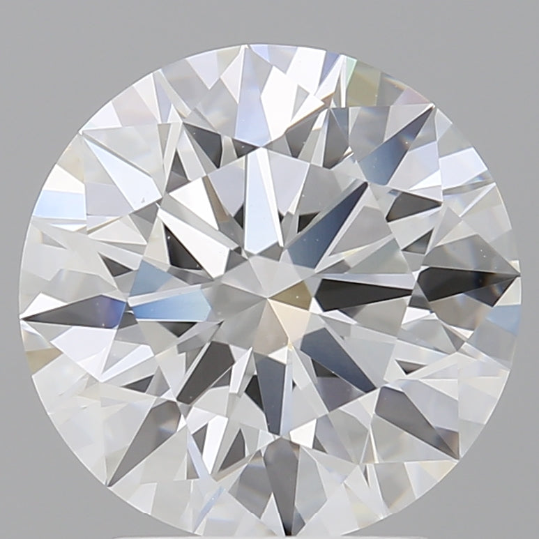 3.06 Carat Round Shaped, Ideal Cut, E Color, VVS2 Clarity, IGI Certified Lab Grown Diamond