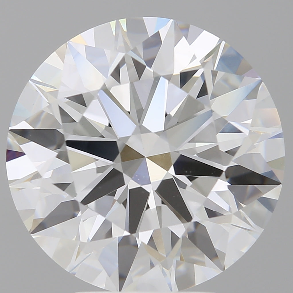 5.59 Carat Round Shaped, Ideal Cut, E Color, VVS2 Clarity, IGI Certified Lab Grown Diamond