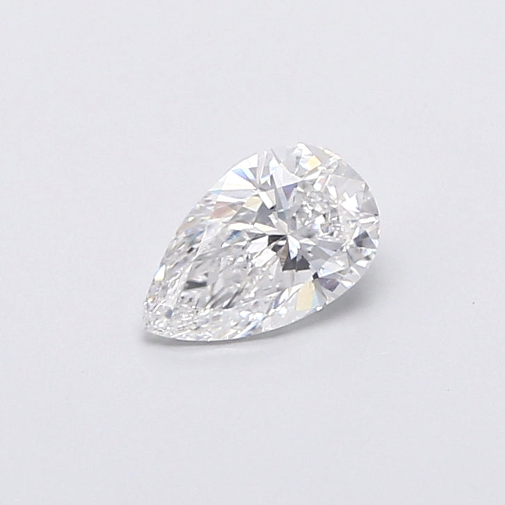0.91 Carat Pear Shaped, Very Good Cut, D Color, VS1 Clarity, IGI Certified Lab Grown Diamond