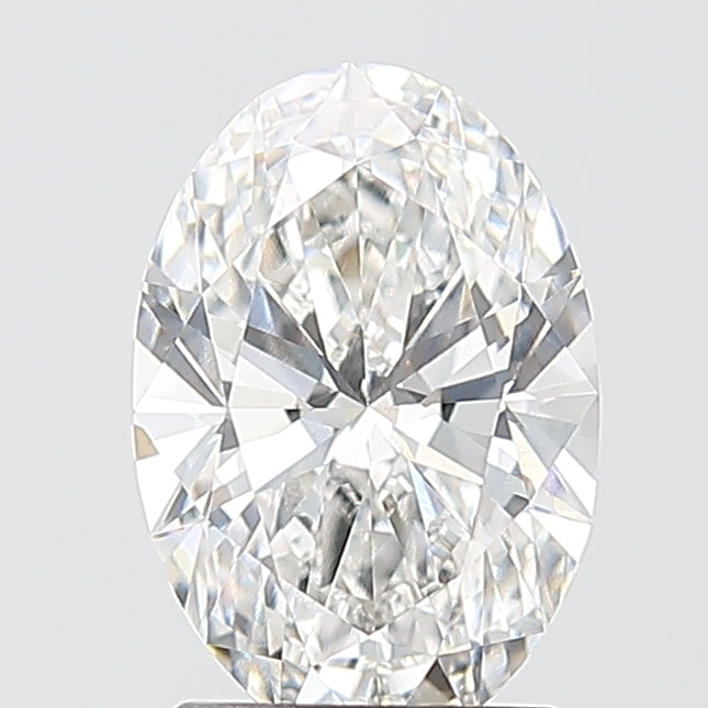 1.58 Carat Oval Shaped, Ideal Cut, E Color, VVS2 Clarity, IGI Certified Lab Grown Diamond