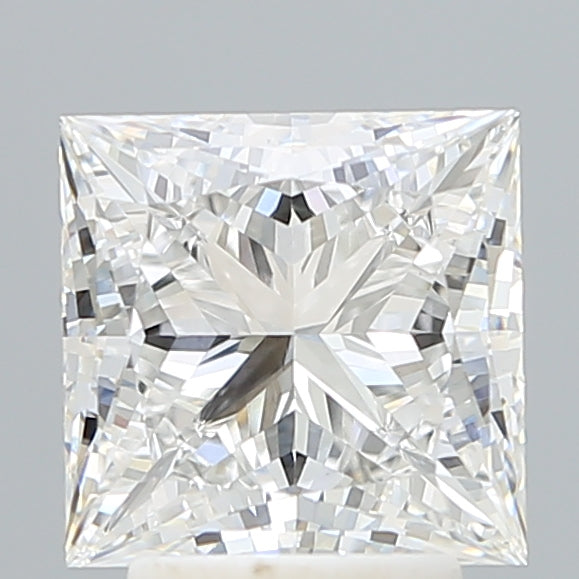 3.22 Carat Princess Shaped, Ideal Cut, E Color, VVS2 Clarity, IGI Certified Lab Grown Diamond
