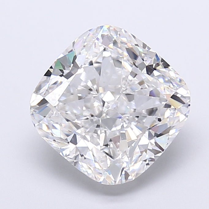 5.38 Carat Cushion Shaped, Very Good Cut, D Color, VVS2 Clarity, IGI Certified Lab Grown Diamond