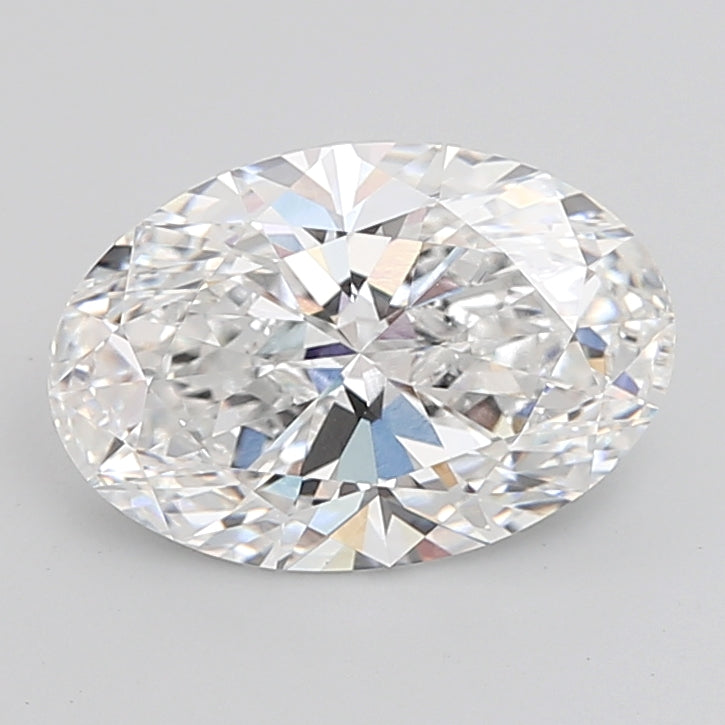 6.10 Carat Oval Shaped, Ideal Cut, E Color, VVS2 Clarity, IGI Certified Lab Grown Diamond