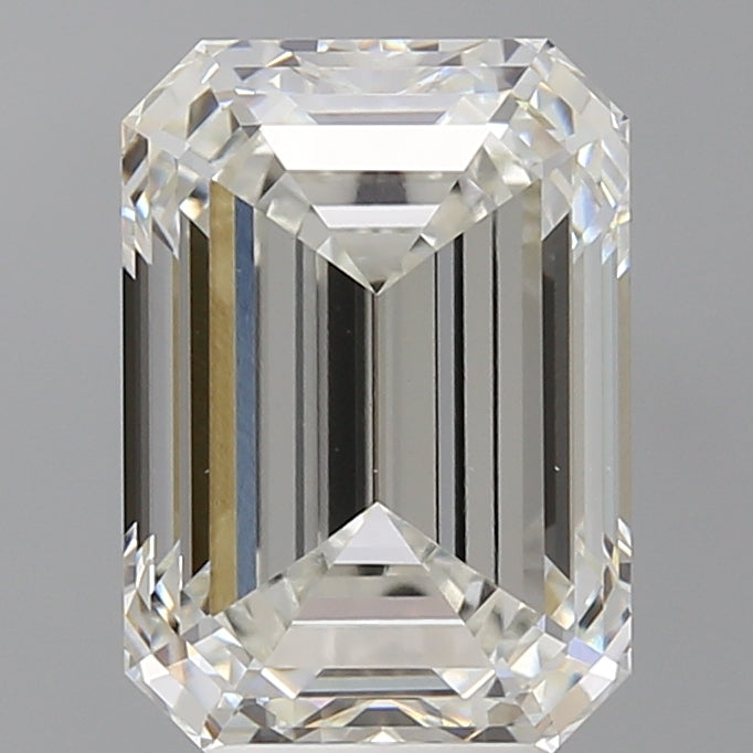 5.09 Carat Emerald Shaped, Ideal Cut, G Color, VVS2 Clarity, IGI Certified Lab Grown Diamond