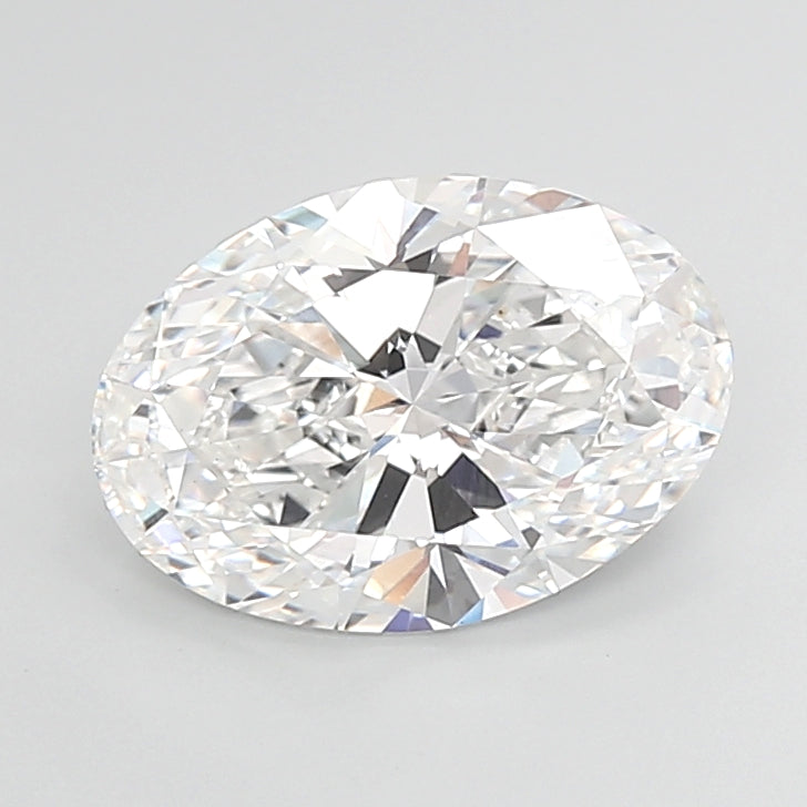 5.09 Carat Oval Shaped, Ideal Cut, E Color, VVS2 Clarity, IGI Certified Lab Grown Diamond