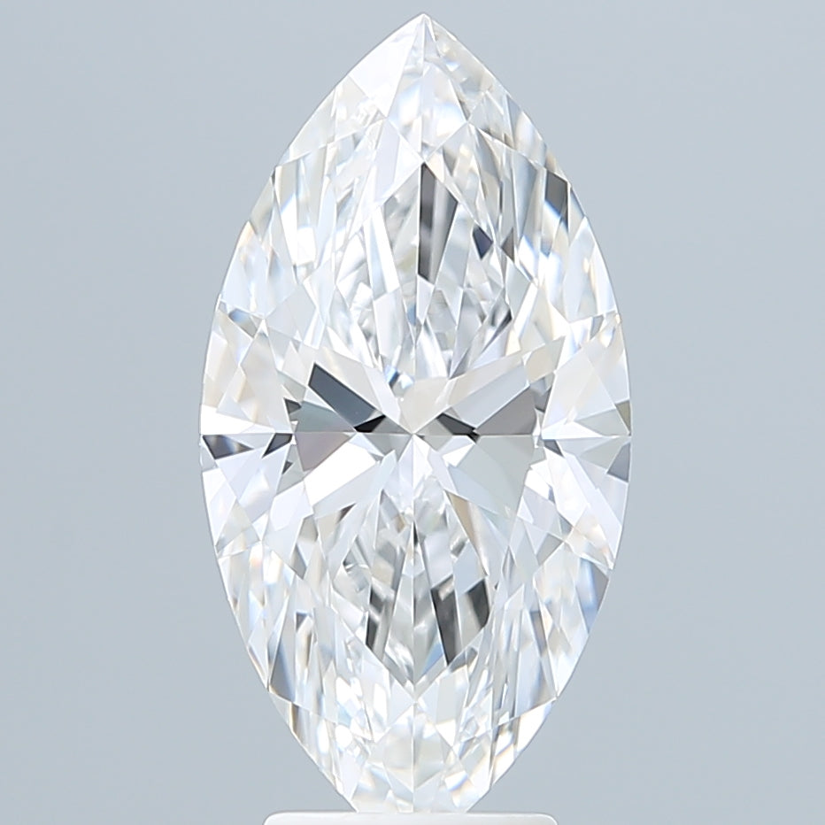 4.56 Carat Marquise Shaped, Ideal Cut, E Color, VVS2 Clarity, IGI Certified Lab Grown Diamond