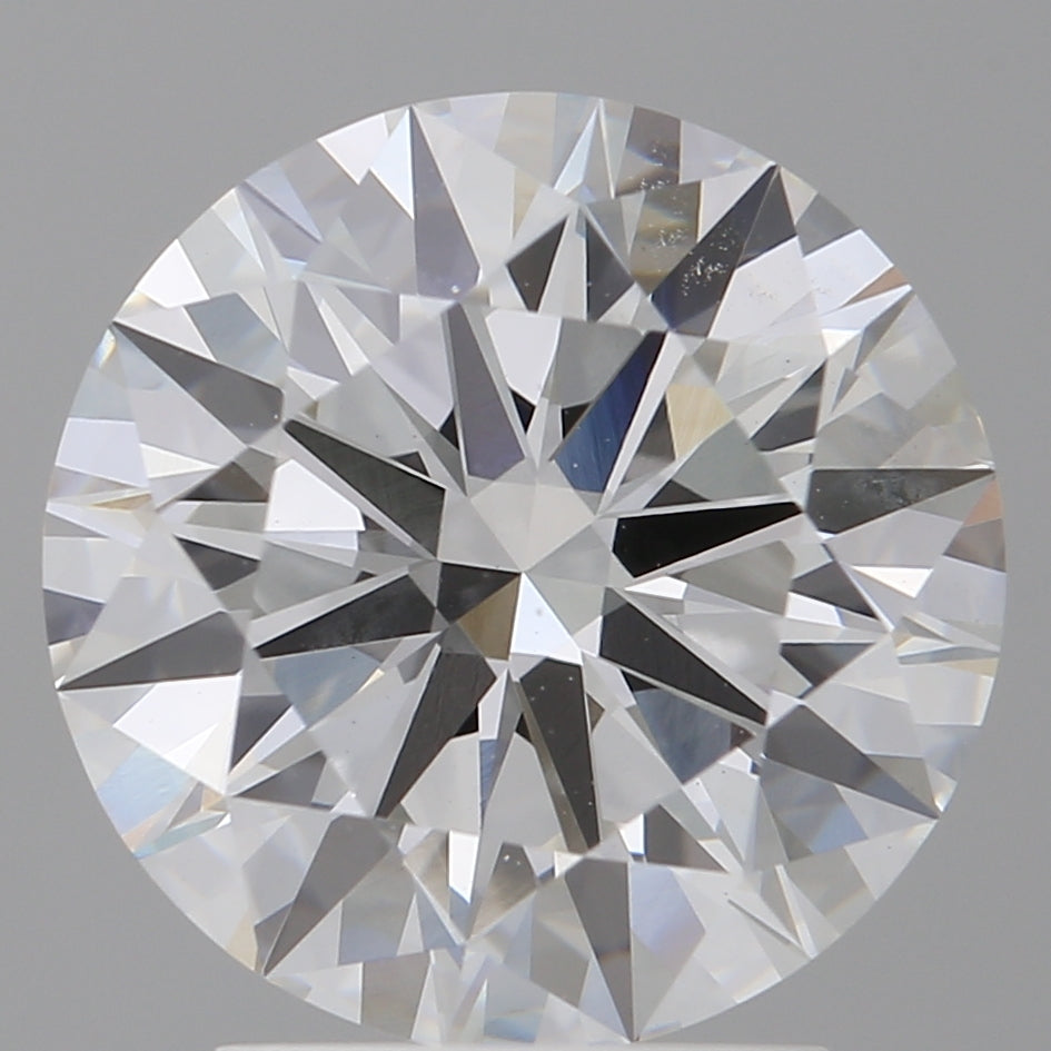 3.03 Carat Round Shaped, Ideal Cut, F Color, VVS2 Clarity, IGI Certified Lab Grown Diamond