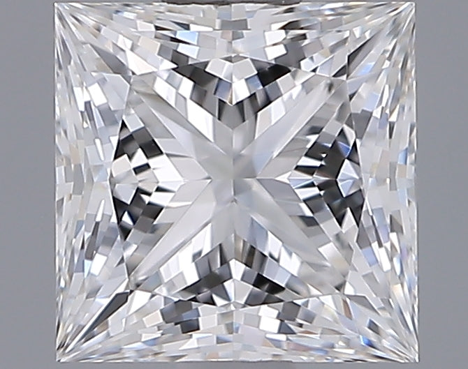 1.06 Carat Princess Shaped, Ideal Cut, E Color, VVS1 Clarity, IGI Certified Lab Grown Diamond
