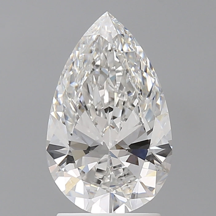 2.09 Carat Pear Shaped, Ideal Cut, E Color, VVS1 Clarity, IGI Certified Lab Grown Diamond