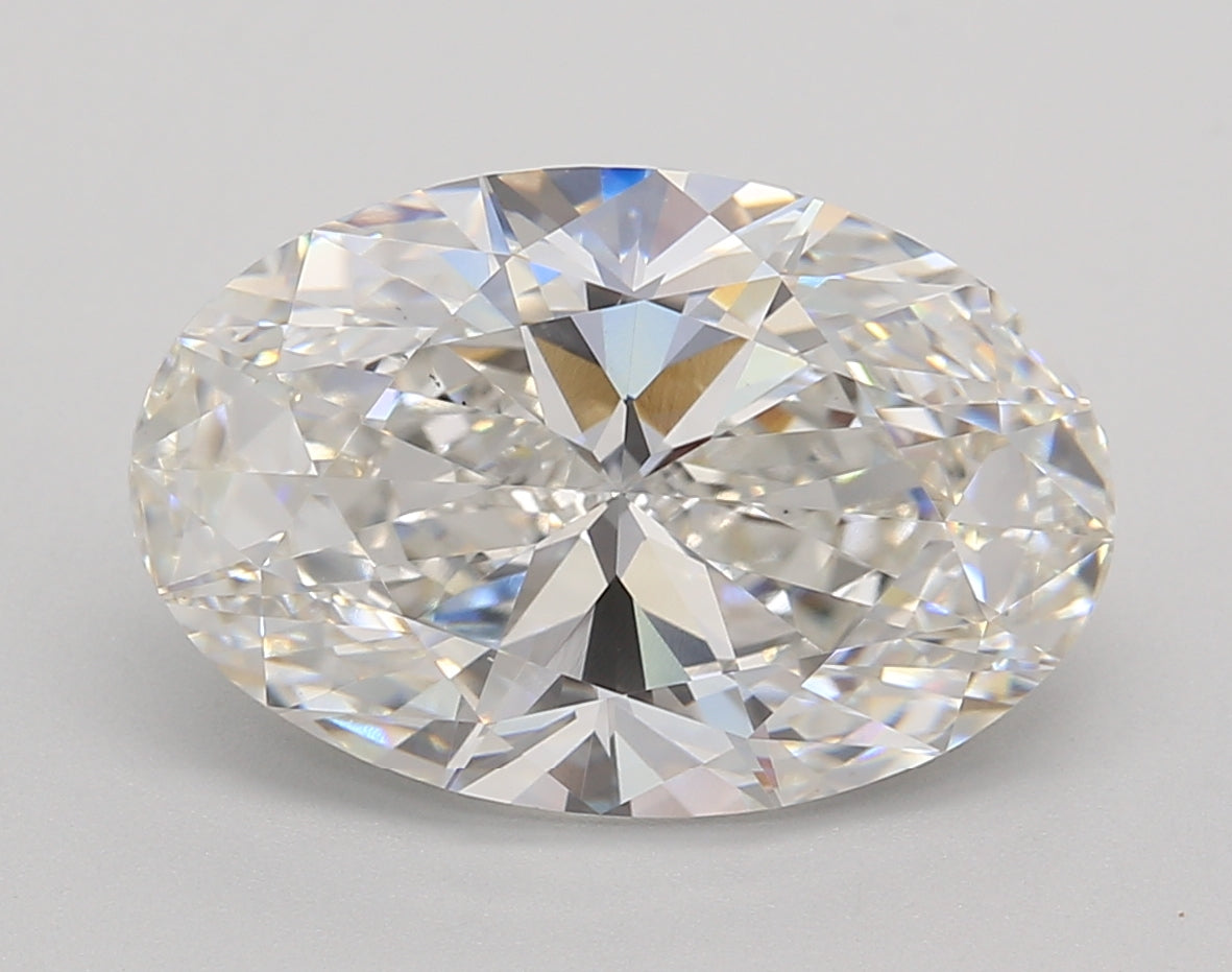 5.00 Carat Oval Shaped, Very Good Cut, F Color, VS1 Clarity, IGI Certified Lab Grown Diamond
