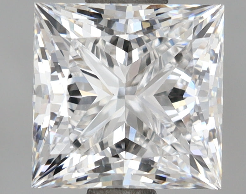 2.03 Carat Princess Shaped, Ideal Cut, D Color, VVS1 Clarity, IGI Certified Lab Grown Diamond