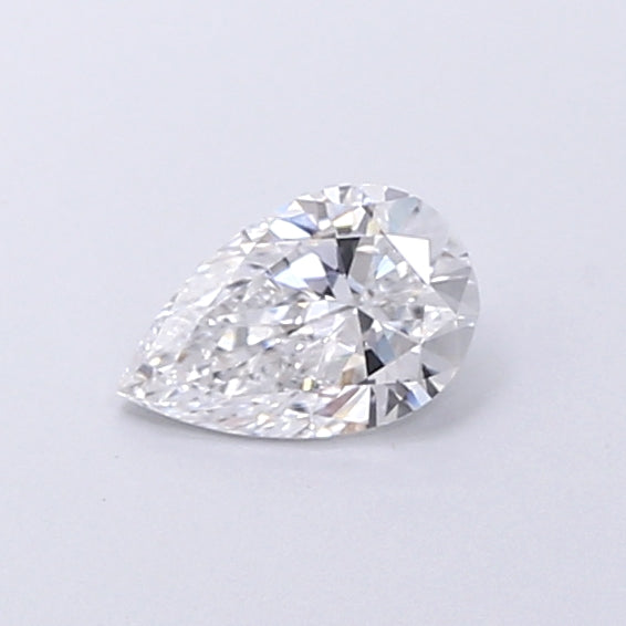 0.60 Carat Pear Shaped, Very Good Cut, D Color, VVS2 Clarity, IGI Certified Lab Grown Diamond