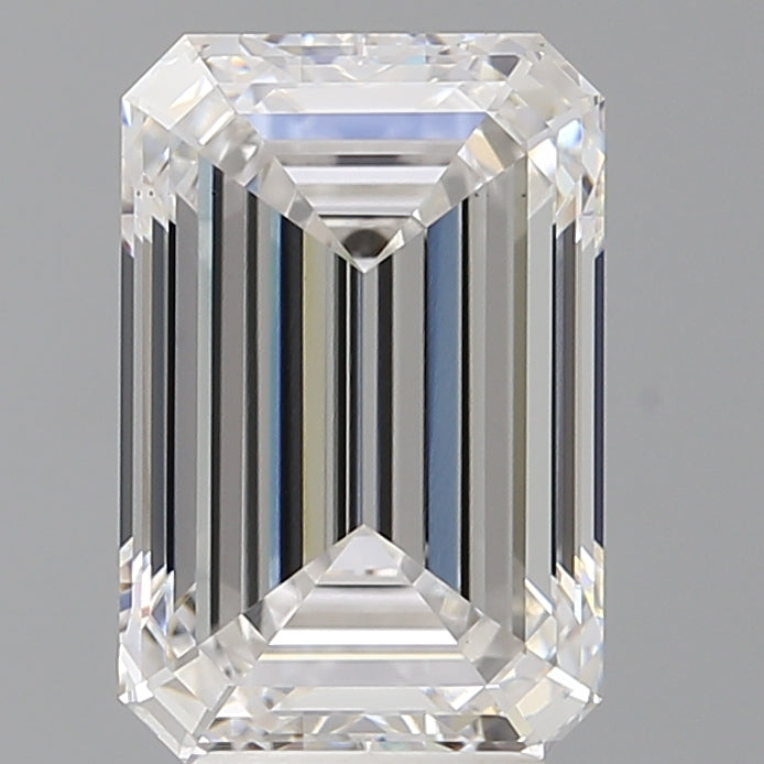 4.58 Carat Emerald Shaped, Ideal Cut, E Color, VS1 Clarity, IGI Certified Lab Grown Diamond