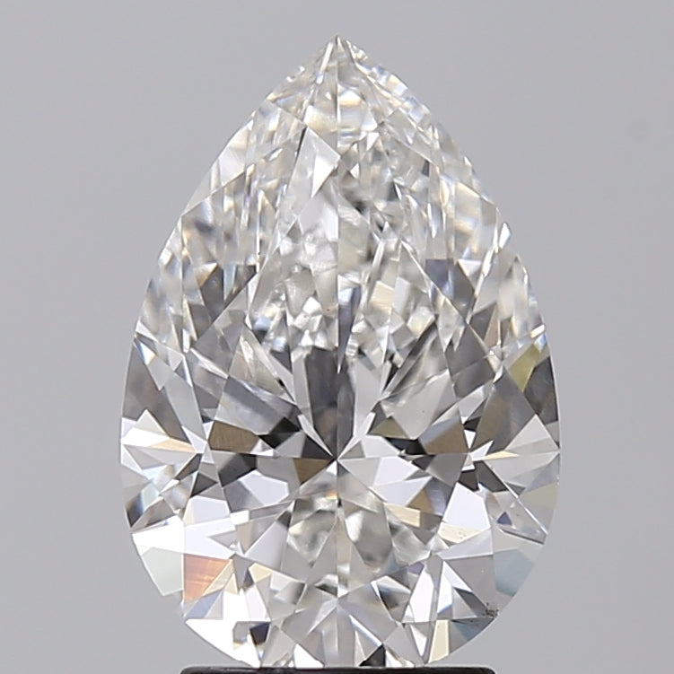 3.09 Carat Pear Shaped, Ideal Cut, G Color, VS1 Clarity, IGI Certified Lab Grown Diamond