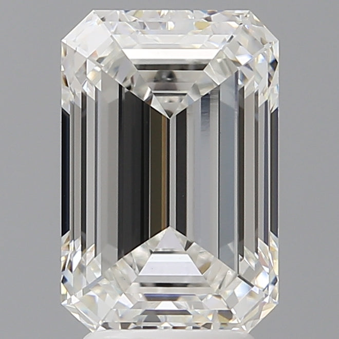 4.10 Carat Emerald Shaped, Ideal Cut, F Color, VVS2 Clarity, IGI Certified Lab Grown Diamond