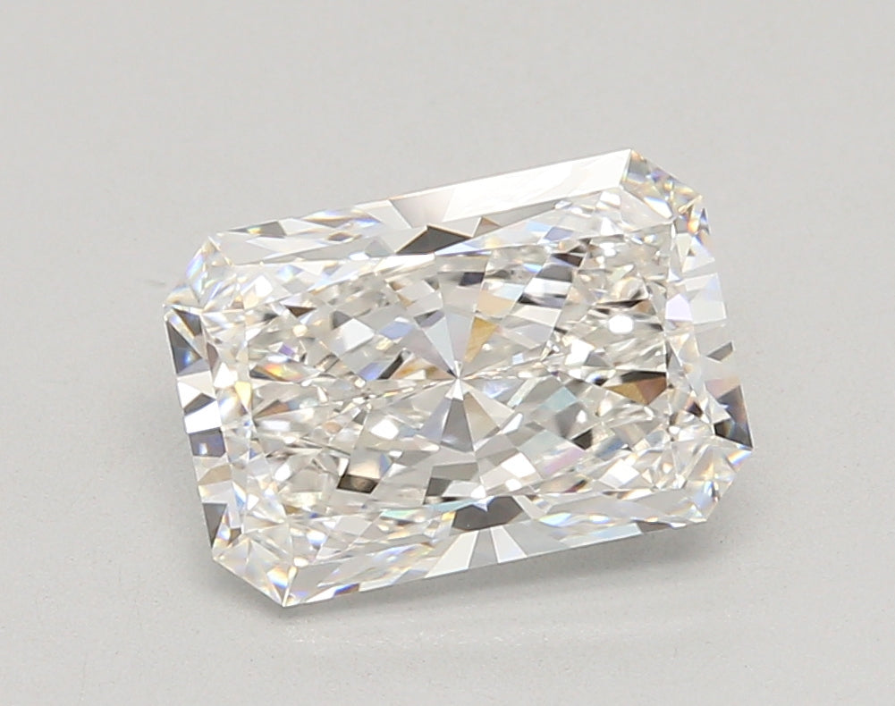 3.04 Carat Radiant Shaped, Ideal Cut, F Color, VVS2 Clarity, IGI Certified Lab Grown Diamond