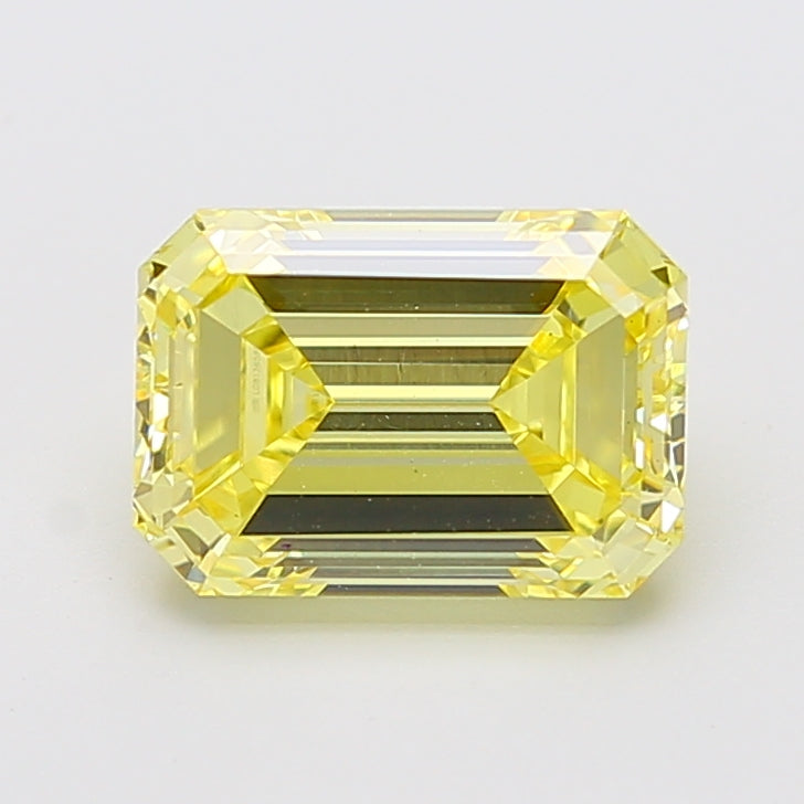3.80 Carat Emerald Shaped, Ideal Cut, VS1 Clarity, IGI Certified Lab Grown Diamond