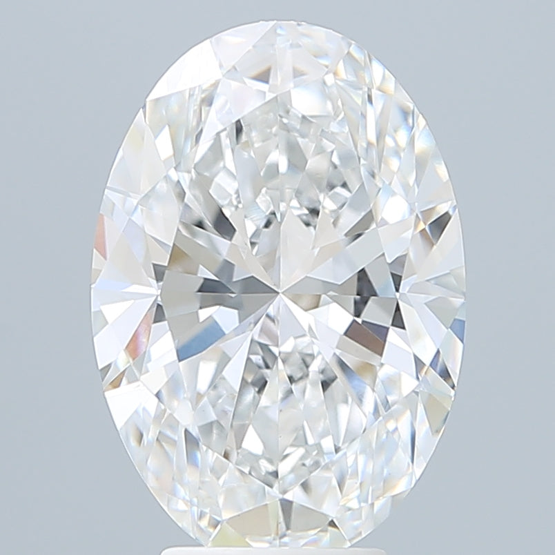 5.50 Carat Oval Shaped, Excellent Cut, D Color, VVS2 Clarity, IGI Certified Lab Grown Diamond