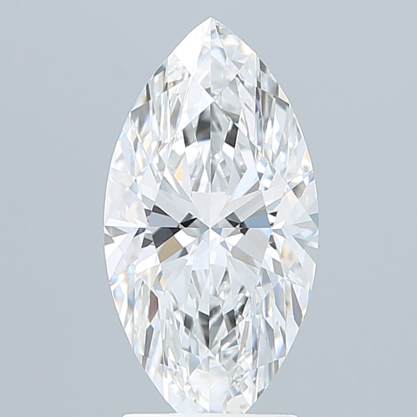 2.57 Carat Marquise Shaped, Ideal Cut, E Color, VVS2 Clarity, IGI Certified Lab Grown Diamond