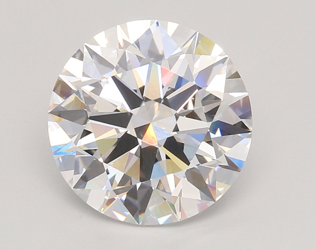 3.97 Carat Round Shaped, Ideal Cut, E Color, VVS2 Clarity, IGI Certified Lab Grown Diamond
