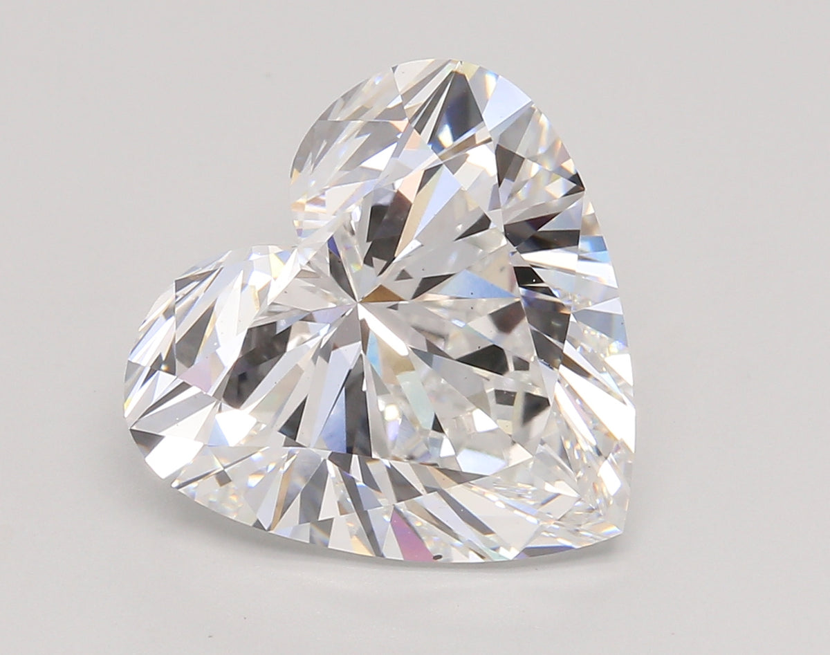7.32 Carat Heart Shaped, Ideal Cut, E Color, VS1 Clarity, IGI Certified Lab Grown Diamond