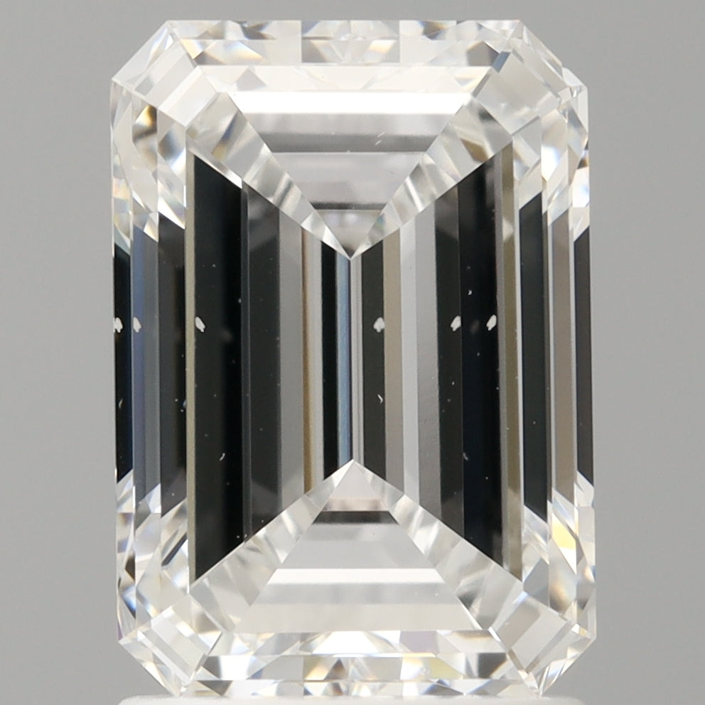 2.00 Carat Emerald Shaped, Excellent Cut, D Color, VS2 Clarity, IGI Certified Lab Grown Diamond