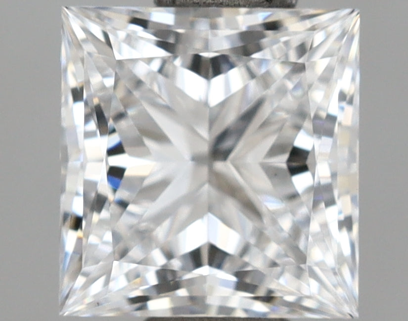 1.03 Carat Princess Shaped, Ideal Cut, D Color, VVS2 Clarity, IGI Certified Lab Grown Diamond