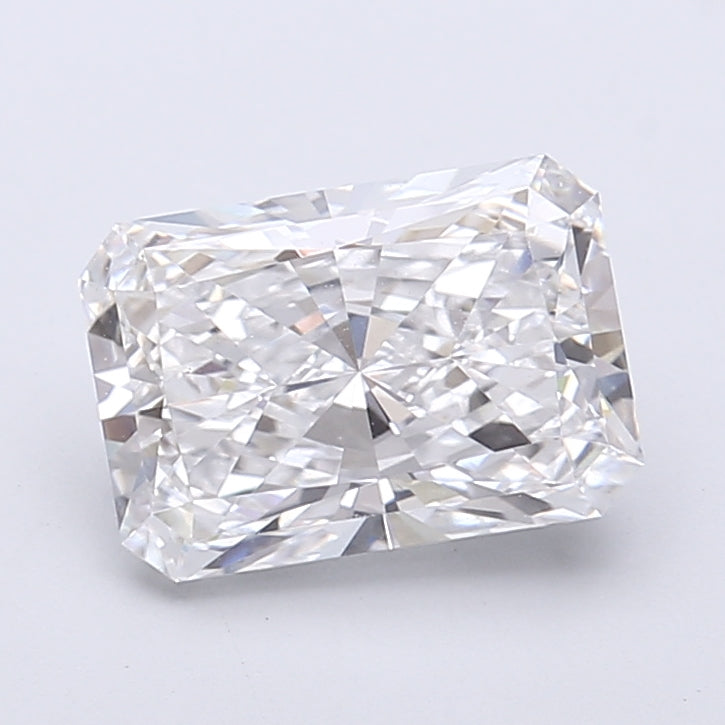 2.24 Carat Radiant Shaped, Very Good Cut, D Color, VS1 Clarity, IGI Certified Lab Grown Diamond