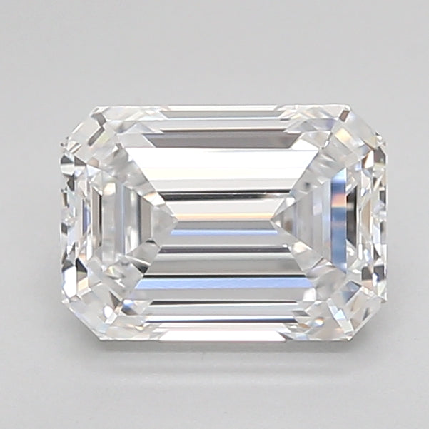 1.62 Carat Emerald Shaped, Ideal Cut, D Color, IF Clarity, IGI Certified Lab Grown Diamond