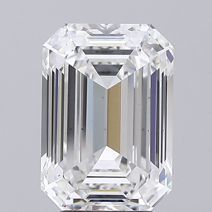 4.04 Carat Emerald Shaped, Ideal Cut, E Color, VS2 Clarity, IGI Certified Lab Grown Diamond