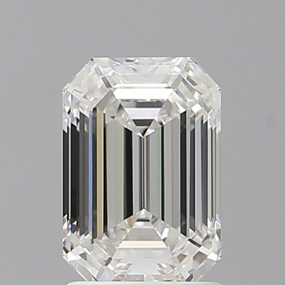 1.58 Carat Emerald Shaped, Ideal Cut, E Color, VVS1 Clarity, IGI Certified Lab Grown Diamond