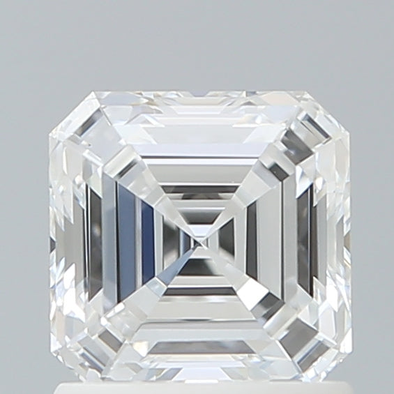 1.22 Carat Asscher Shaped, Ideal Cut, D Color, VVS2 Clarity, IGI Certified Lab Grown Diamond