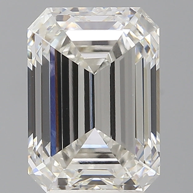 4.01 Carat Emerald Shaped, Ideal Cut, G Color, VVS2 Clarity, IGI Certified Lab Grown Diamond