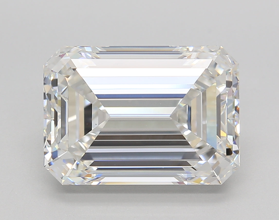 6.02 Carat Emerald Shaped, Excellent Cut, E Color, VS1 Clarity, IGI Certified Lab Grown Diamond