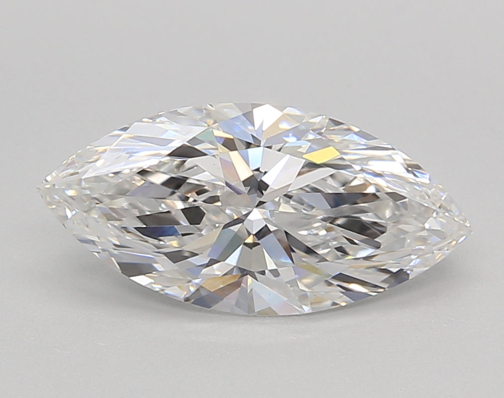 2.02 Carat Marquise Shaped, Ideal Cut, D Color, VVS2 Clarity, IGI Certified Lab Grown Diamond