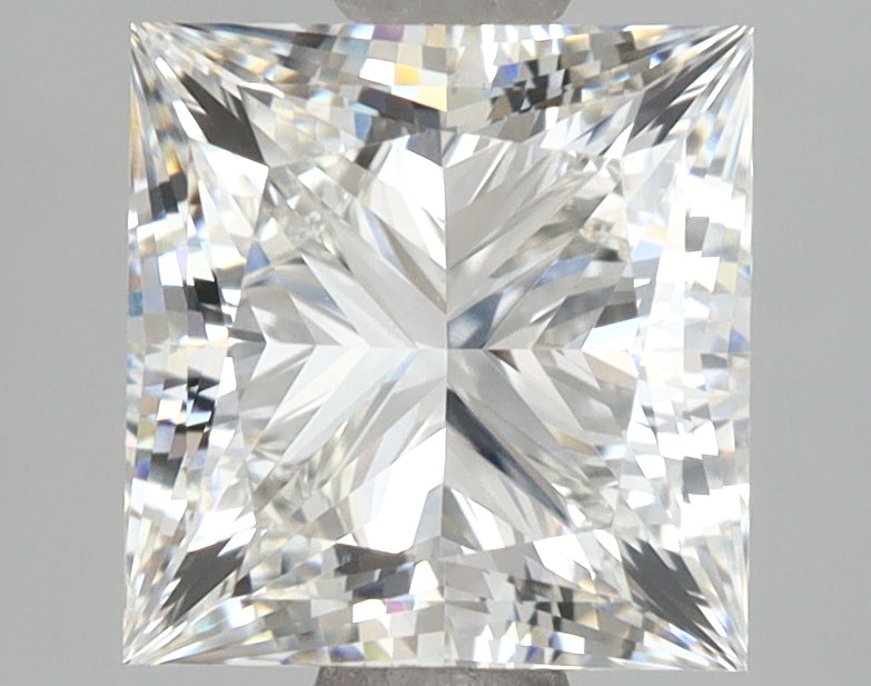 2.41 Carat Princess Shaped, Ideal Cut, F Color, VVS2 Clarity, IGI Certified Lab Grown Diamond