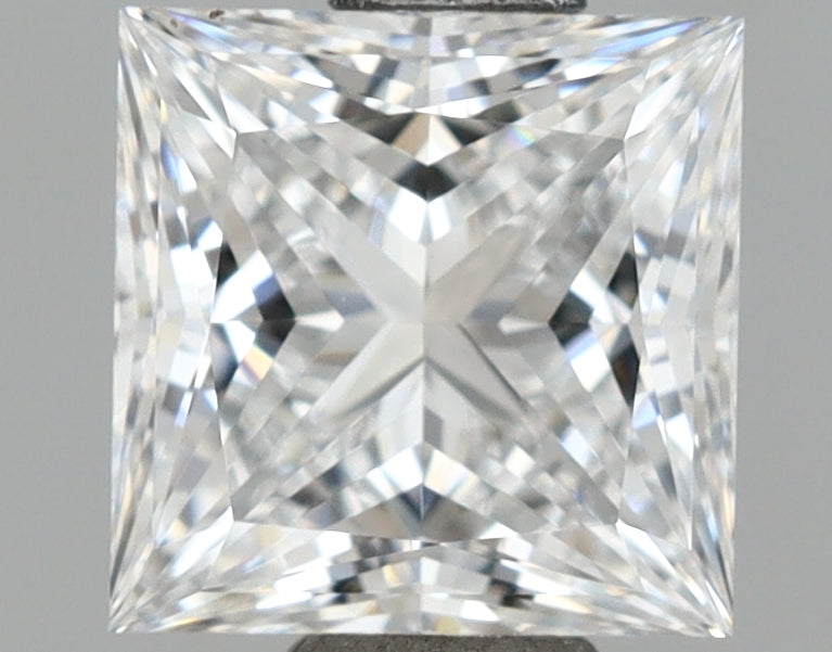 1.09 Carat Princess Shaped, Ideal Cut, D Color, VVS1 Clarity, IGI Certified Lab Grown Diamond