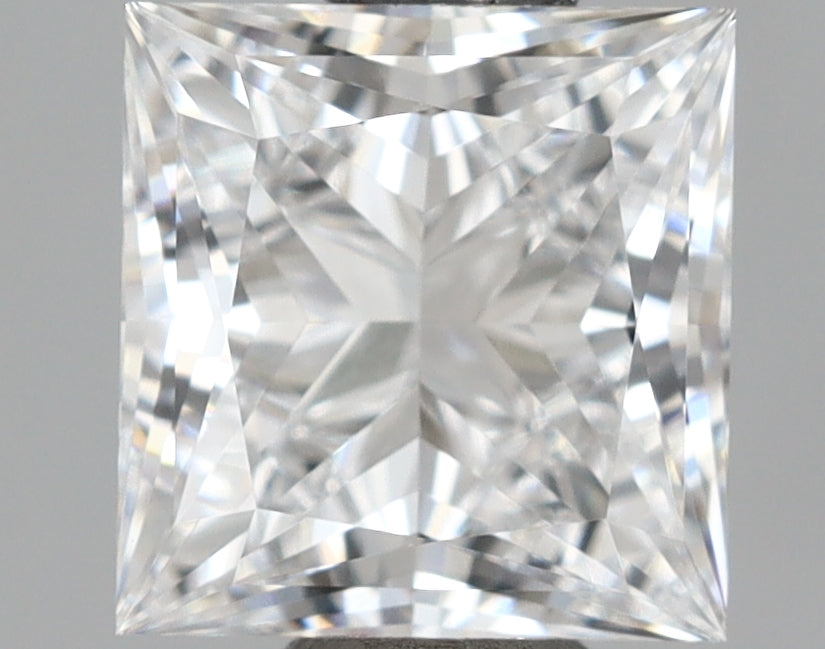 1.07 Carat Princess Shaped, Excellent Cut, D Color, VVS1 Clarity, IGI Certified Lab Grown Diamond
