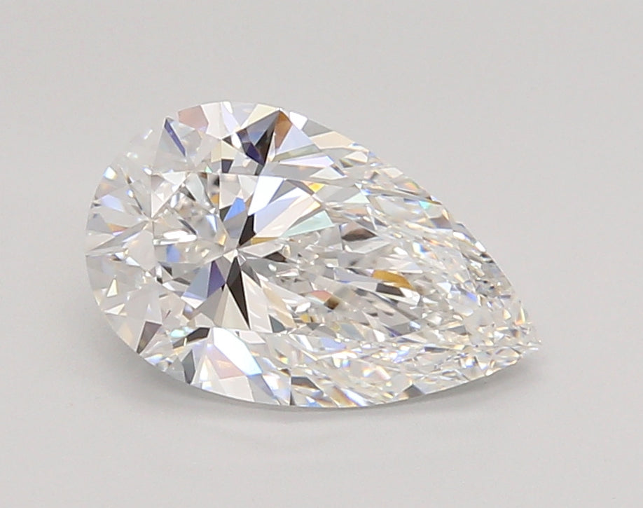 2.05 Carat Pear Shaped, Excellent Cut, E Color, VVS1 Clarity, IGI Certified Lab Grown Diamond