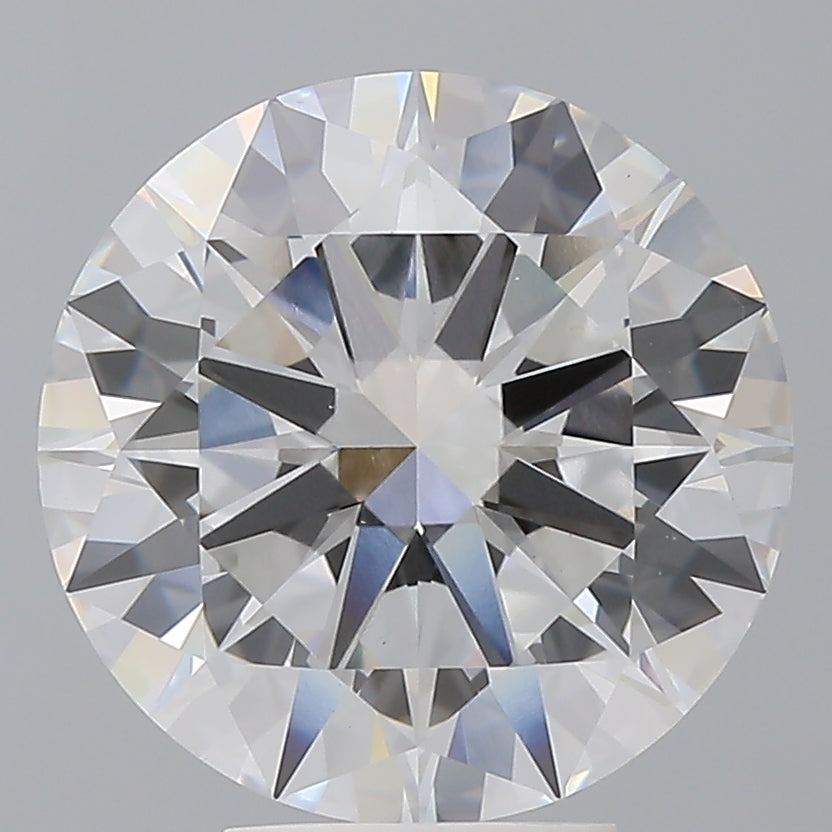 5.54 Carat Round Shaped, Excellent Cut, E Color, VVS2 Clarity, IGI Certified Lab Grown Diamond