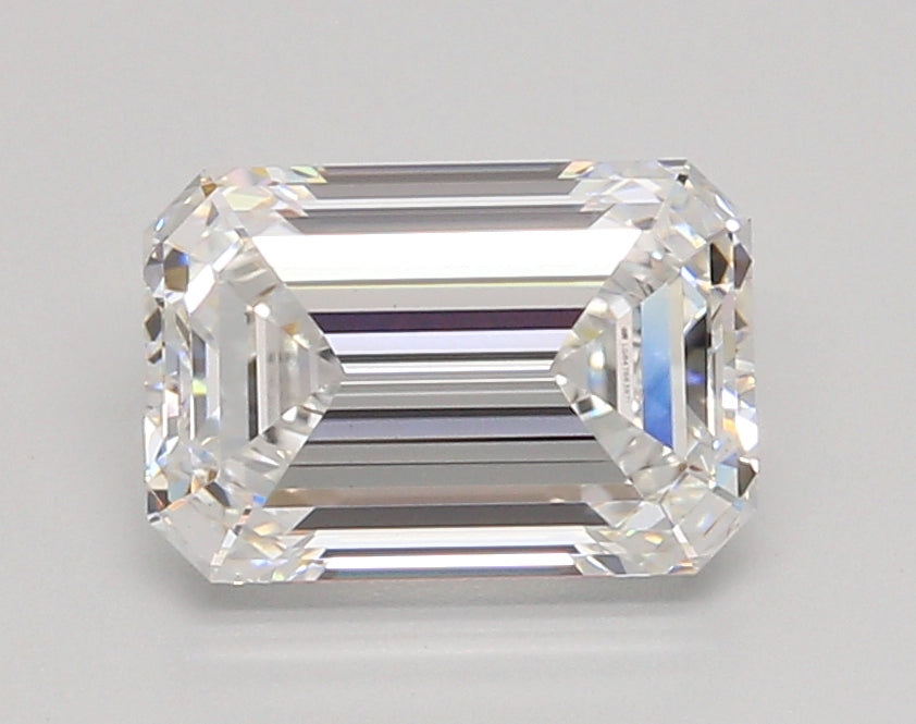 2.51 Carat Emerald Shaped, Ideal Cut, E Color, VS1 Clarity, IGI Certified Lab Grown Diamond