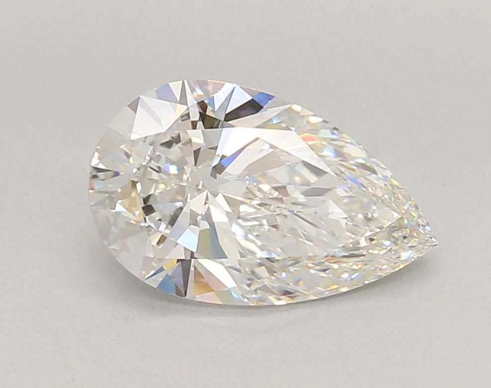 2.06 Carat Pear Shaped, Ideal Cut, F Color, VS1 Clarity, IGI Certified Lab Grown Diamond