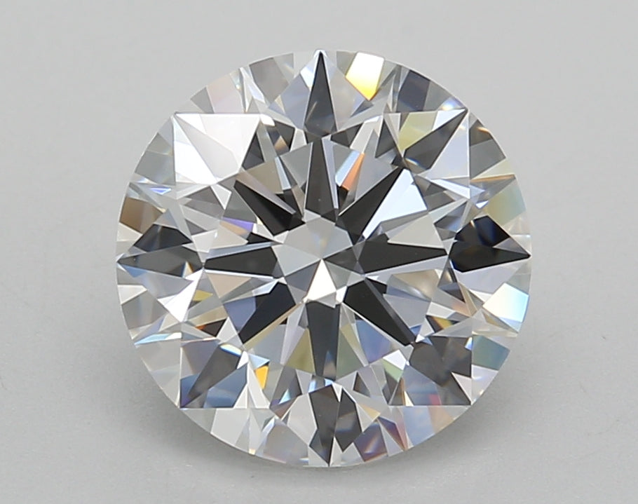 3.02 Carat Round Shaped, Ideal Cut, D Color, IF Clarity, IGI Certified Lab Grown Diamond