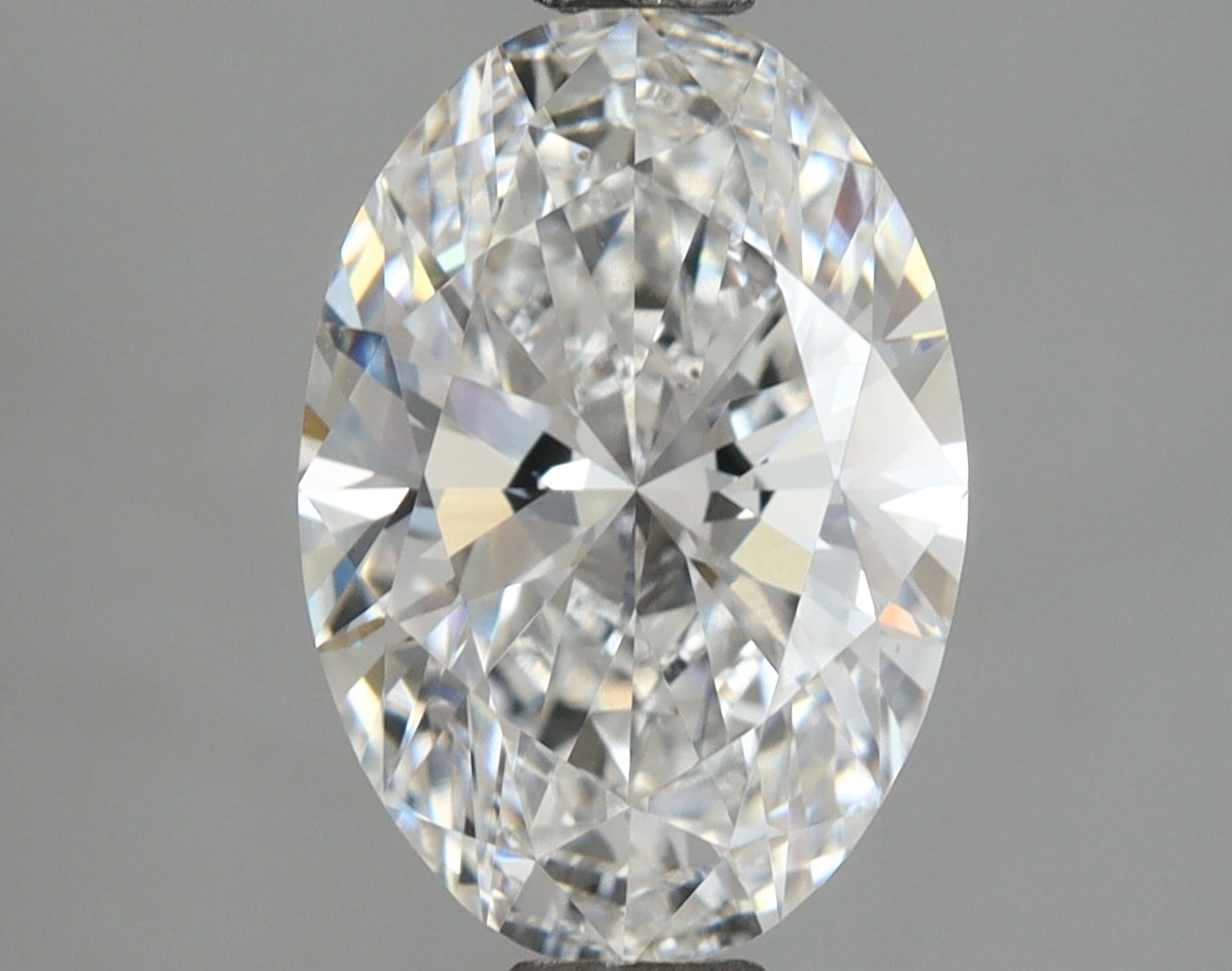 2.05 Carat Oval Shaped, Ideal Cut, D Color, VVS1 Clarity, IGI Certified Lab Grown Diamond
