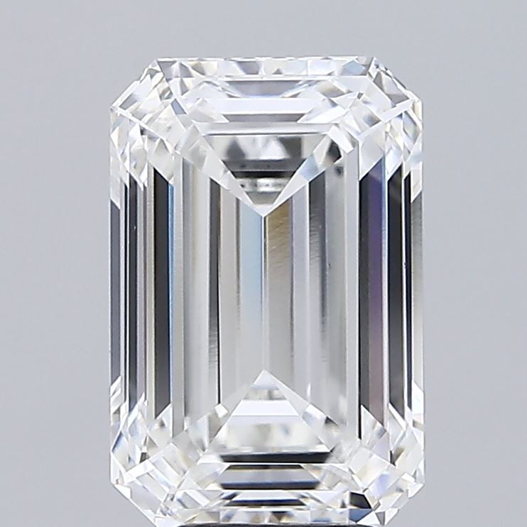 5.05 Carat Emerald Shaped, Ideal Cut, E Color, VS1 Clarity, IGI Certified Lab Grown Diamond