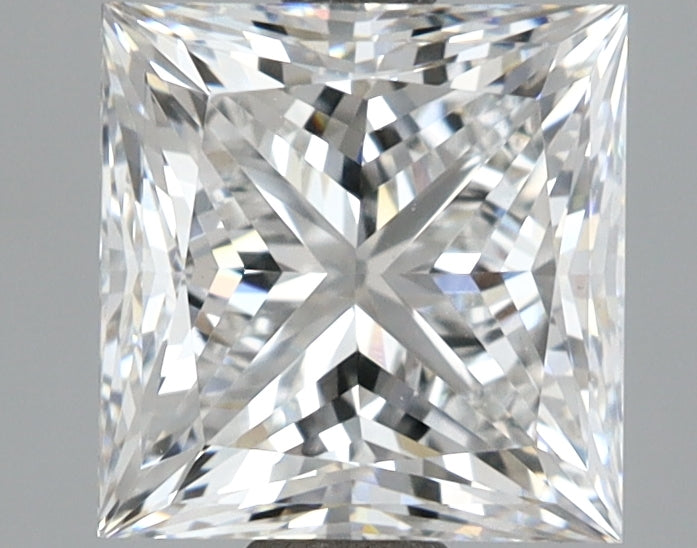 2.57 Carat Princess Shaped, Excellent Cut, E Color, VVS2 Clarity, IGI Certified Lab Grown Diamond