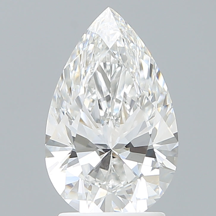 2.29 Carat Pear Shaped, Ideal Cut, E Color, VS1 Clarity, IGI Certified Lab Grown Diamond