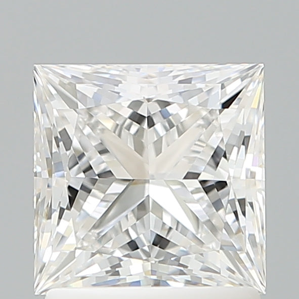 1.58 Carat Princess Shaped, Ideal Cut, E Color, VVS2 Clarity, IGI Certified Lab Grown Diamond