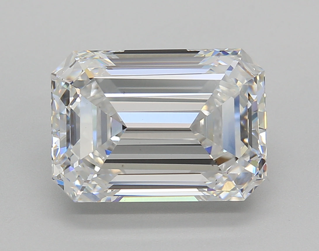 5.02 Carat Emerald Shaped, Very Good Cut, E Color, VS1 Clarity, IGI Certified Lab Grown Diamond